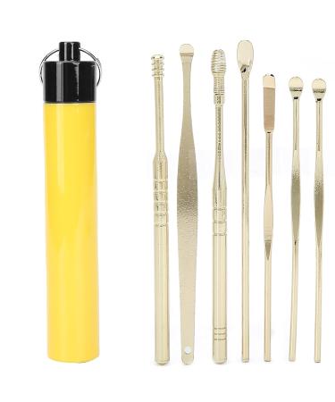 Stainless Steel Ear Wax Removal Tool Set - Spiral Ear Wax Cleaner for Ear Health Care - Buy Online on GoSupps.com