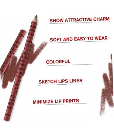  Didiseaon Didiseaon 12 Pieces Eyeliner Lip Pencil Lip Pencil Makeup Supplies Cosmetic Pencil Makeup Kit Lip Liner Pencil Durable Wood Positioner - Buy Online on GoSupps.com