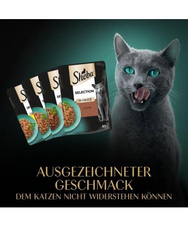 Sheba Selection Wet Cat Food - Poultry Variation 120x85g Multipack (10.2kg) - Premium Quality for International Shipping - Buy Online on GoSupps.com