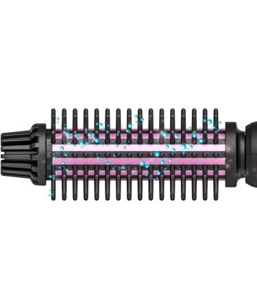 Professional Hair Curler Brush - Ceramic Tourmaline Curling Iron for Instant Heat Styling, Anti-Scald Design, 1 Inch Barrel, Dual Voltage - Perfect for Travel - Buy Online on GoSupps.com