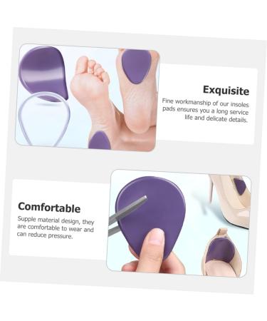 FOMIYES 4 Pairs Forefoot Gel Pads - Comfortable Shoe Inserts for Women Purple Heel Grips Ideal for Dressy Shoes & Heels - Buy Online on GoSupps.com