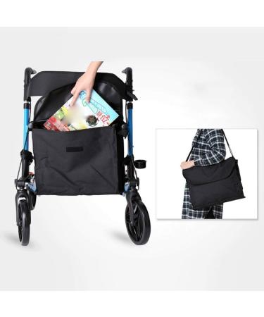 Walker with Seat Elderly Aluminum Travel Portable Belt Wheel Seat/Sitting Walker Four Wheel Shopping Cart Folding Interesting - Buy Online on GoSupps.com