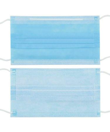 Shatchi Disposable Facial Mask with Ear Loop 3-Ply Blue (Pack of 100) - Buy Online on GoSupps.com