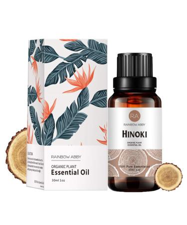 Hinoki Essential Oil (30ML), 100% Pure Natural Organic Aromatherapy Hinoki Oil for Diffuser, Massage, Skin Care, Yoga, Sleep