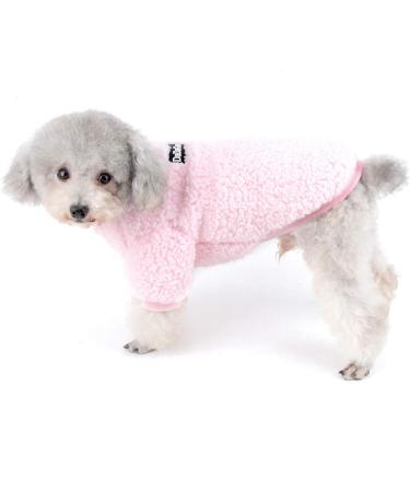 Zunea Winter Coat for Small Dogs - Fleece Warm Dog Sweater & Jacket for Puppies Chihuahuas & Cats - Pink XL - Perfect Pet Clothing for Boys & Girls - Buy Online on GoSupps.com