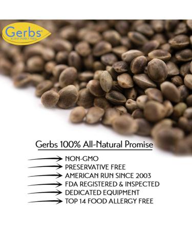 GERBS Roasted Unsalted Whole Hemp Seeds 4 LBS - THC-Free Keto & Paleo Superfood | High Magnesium Protein Fiber | Gluten Peanut Tree Nut Free - Resealable Bulk Bag - Buy Online on GoSupps.com