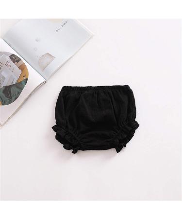 AYIYO Unisex Linen Bloomer Shorts 2Pcs for Newborn Baby Girls Boys | Diaper Cover | 3-9 Months | Khaki+Black - Buy Online on GoSupps.com