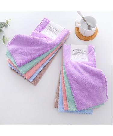 PATKAW Microfiber Facial Wash Cloth: Makeup Remover Cloths -Reusable Face Wash Cloth Cleansing Towel - 9.84x9.84x0.16 inch Soft Face Washcloth for Face (Random Color) - Buy Online on GoSupps.com