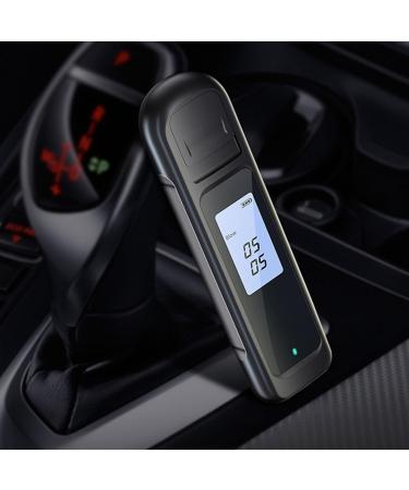 Breathalyzer Alcohol Tester High Accuracy LCD Display USB Charging Portable Automatic Shutdown Breath Alcohol Tester for Home Personal (Black) - Buy Online on GoSupps.com