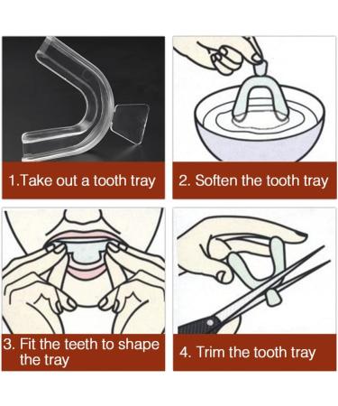  AMZLORD Pack of 4 Moldable Large Mouthguards for Teeth Grinding Bruxism Sport Aetic Orthodontic Br Set Custom Fit Dental Retainer Tray - Buy Online on GoSupps.com