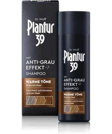  Plantur 39 Plantur 39 Anti-Gray Shampoo 200ml - For warm tones and brown hair - Gradually covers gray hair without coloring - Caffeine shampoo for women with strong hair - Buy Online on GoSupps.com