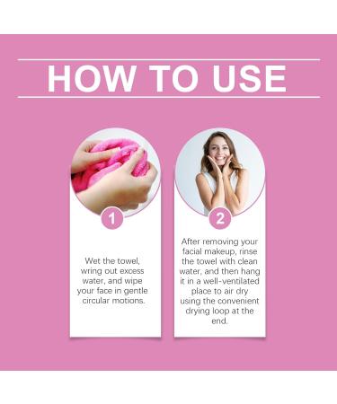 Teksome Facial Cleansing Towel Comfortable Soft Makeup Removal Towel - Makeup Remover Face Cloth Light Weight Face Cleansing Towel for Daily Use Dating - Buy Online on GoSupps.com