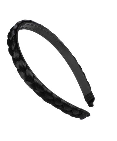 hair2heart headband hairband hairpiece braided headpiece hair accessory - black