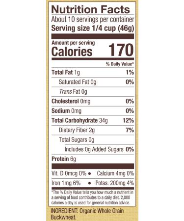 Bob's Red Mill Organic Gluten Free Buckwheat Groats 16oz - Pack of 4 - Buy Online on GoSupps.com