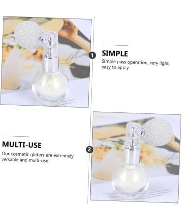 FOMIYES 2pcs Spray Glitter Mist Spray Bottle Spray Powder Makeup Hair Decor Clear Plastic White Make up White 7.5x6cm - Buy Online on GoSupps.com