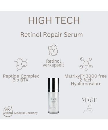  MAGE MAGE Retinol Repair Serum - Anti-aging face serum with vitamin A - Facial care to reduce wrinkles - For smooth skin - Fragrance-free - Vegan - Made in Germany - Buy Online on GoSupps.com