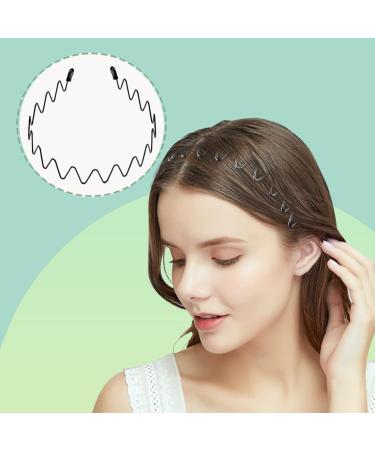 ELANE 10 Pcs Unisex Metal Hair Band Set - Elastic Wavy Spring Wave Headband Multi-Style Non-Slip Black Hoop - Buy Online on GoSupps.com
