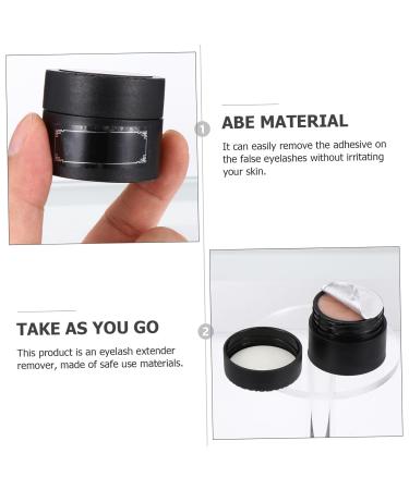 Beaupretty 3pcs Eyelash Remover Gel - Natural Makeup Cleansing Cream for Fake Lashes Extensions & Glue - Mild Formula - 1 Pack (Black - Buy Online on GoSupps.com