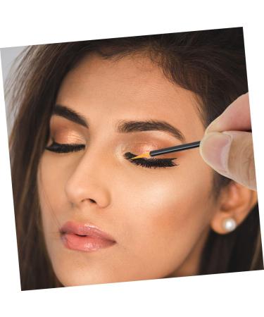 Angoily 100pcs Tools Face Gel Curved Eyeliner up Practical Refined Eye Facial Fiber Lip Artificial 9x6.5cm Black - Buy Online on GoSupps.com
