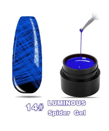 Ikasus Shining Spider Angel UV Gel Nail Polish - DIY Brush Pen for Nail Art & Acrylic Design - Blue Spider Gel Decoration Tool - Buy Online on GoSupps.com