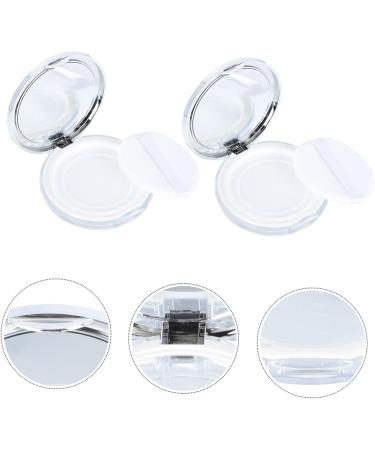 Balacoo Plastic Makeup Case 2pcs Boxes Powder Box Makeup Containers Bulk Makeup Portable Powder Case Bracket Miss Filling - Buy Online on GoSupps.com