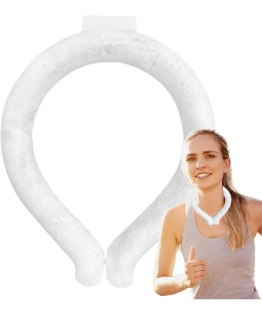 Cooling Device for Neck - Reusable Ice Gel Collar Tube for Heat Reduction | Wearable Tube Heat Reduction Body Cooling for Hot Outdoor School Gym Offices Lambo White Below 18 Degrees - Buy Online on GoSupps.com