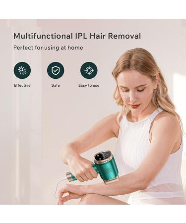 Aminz IPL Hair Removal Device with LCD Touchscreen - 999 900 Flashes 9 Energy Levels Painless Laser Treatment for Face Bikini & Body - International Shipping Available - Buy Online on GoSupps.com