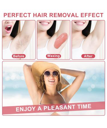 Acwoo 500g Pink Waxing Pearls Kit with 10 Spatulas - Hair Removal for Women & Men | Legs Face Arms Armpits Back Depilation - Buy Online on GoSupps.com