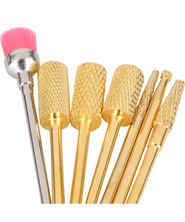 Nail Drill Kit - 7pcs Professional Manicure & Pedicure Drill Bit Set for Acrylic & Gel Nails - Perfect Accessories for Sanding & Grinding - Buy Online on GoSupps.com