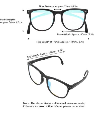 Color Blind Glasses for Red-Green Blindness | Portable & Foldable Correction Glasses (Black) | Shop Internationally - Buy Online on GoSupps.com