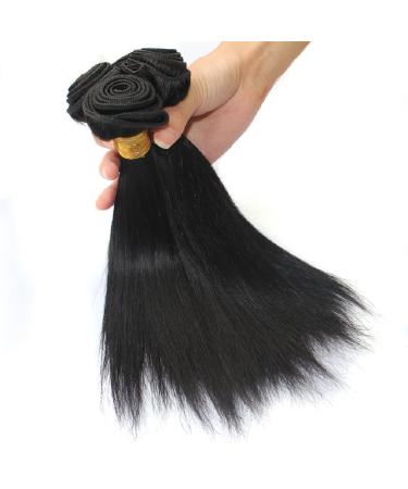 12 Inch Brazilian Virgin Human Hair Bundles - Natural Black (Pack of 3) - Buy Online on GoSupps.com