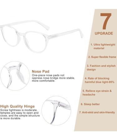 Okh Blue Light Blocking Glasses for Men & Women | Anti-Glare Headache Relief Unisex Computer & Gaming Eyewear - Buy Online on GoSupps.com