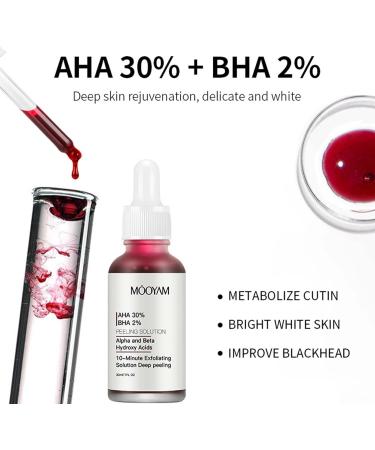  Lambo AHA facial essence exfoliating skin serums skin-brightening AHA acid pore-soothing essential oil (30 ml) - Buy Online on GoSupps.com