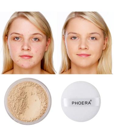 Meifen Setting Powder 2 Pcs - Control Oil, Brighten Skin, Cover Blemishes, Whitening Face Loose Powder (01 Translucent & 02 Cool Beige) - Buy Online on GoSupps.com