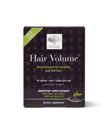New Nordic Hair Volume with  Biopectin Apple Extract 90 Tablets