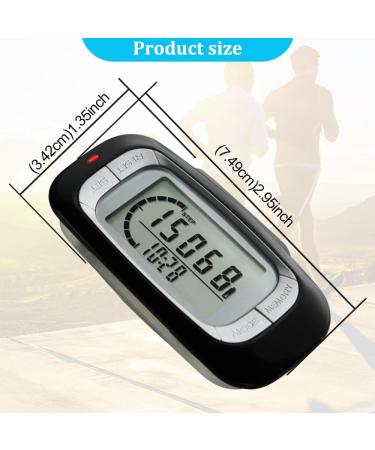 Fivtsme 3D Pedometer Clip - Step Counter for Walking | Simple Large Display Fitness Tracker for Men & Women | No App or Phone Required - Buy Online on GoSupps.com