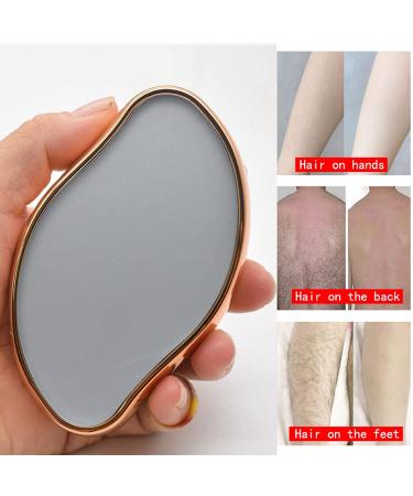 Crystal Hair Eraser  ANTAND Bleam Crystal Hair Remover Magic Painless Exfoliation Hair Removal Tool for Women Men Leg Arm Back  Eco-Friendly Reusable Crystal Hair Eraser for Soft Smooth Skin Gold - Buy Online on GoSupps.com