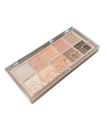 10 Colors Bright Glitter Eyeshadow Palette Natural High Pigmented Shimmer Makeup Colorful Vibrant Make Up Pallets Kit Sillervan 01#