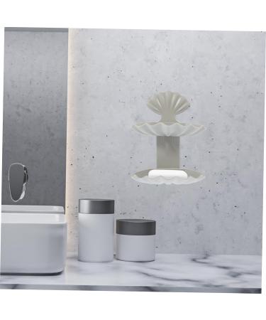 Ciieeo 5pcs Box Shell Soap Dish Wall-mounted Soap Holder Soap Drying Rack Removable Soap Holder Draining Soap Holder Kitchen Soap Stand Travel Soap Holder Shell Shape Drainer Rack Pp - Buy Online on GoSupps.com