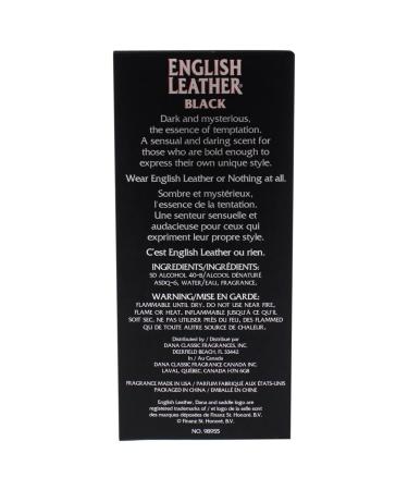 English Leather Black By Dana Men Fragrance Sandalwood 3.4 Ounce - Buy Online on GoSupps.com