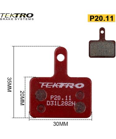 TEKTRO P20.11 High-Performance Metal-Ceramic Disc Brake Pad - 2 Pack in OEM Packing - Buy Online on GoSupps.com