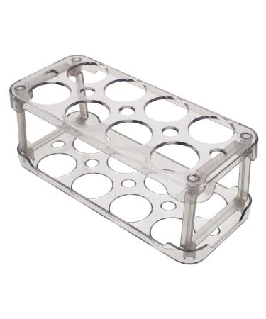 LIFKICH Food Tray Box Egg Carton Eggs Fridge Egg Portable Refrigerator Egg Rack Plastic Egg Holder Household re-usable Black 22.3X10.1X8.9CM