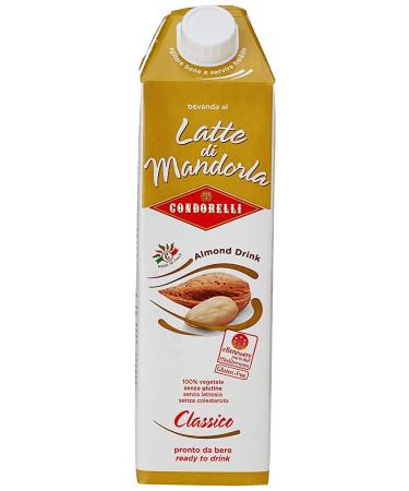 Italian Gourmet E.R. Condorelli Latte di mandorla 1 Lt Natural unsweetened gluten-free almond milk