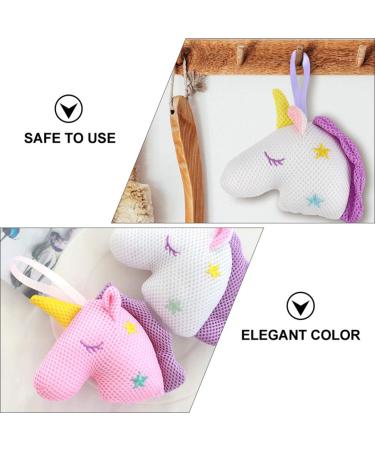 Minkissy 2pcs Unicorn Bath Shower Sponge | Eco-Friendly Exfoliating Pouf Loofahs | Mesh Brush Bath Shower Ball for Skin Exfoliation and Cleansing - Buy Online on GoSupps.com