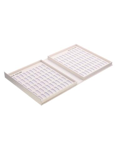 VINTORKY Nail Art Nail Art Stand Display Frame Tool Stand Fake Nail Showing Board Nail Polish Practice Display Fake Nails Display Board Manicure Tools Paper Mosaic