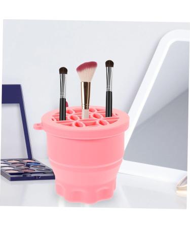 DOITOOL Multifunction detergent Silicone Makeup Brush Cleaner scrub cup washer Make Up Brush Cleaner Eye shadow brush Makeup Brush Cleaner cup Makeup Brush Washer pink Dryer 9.20X9.20X8.60CM Pink - Buy Online on GoSupps.com
