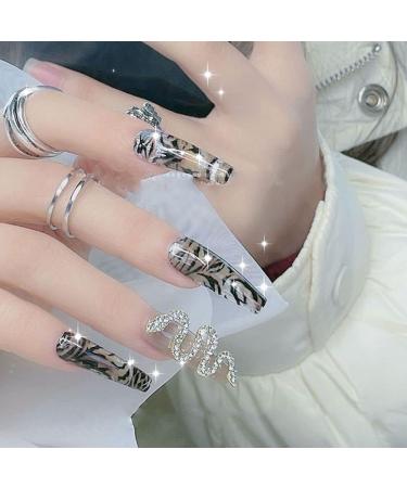 1 PC Colorful Oversized Nail Salons Crystal Diamond Design Snake Shape Nail Charms 3D Art Accessoirs(1) Style1 - Buy Online on GoSupps.com