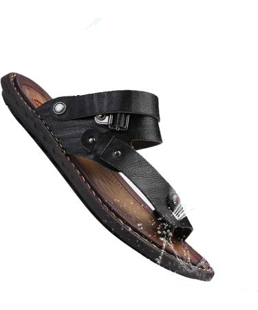 Orthopedic Toe Sandals for Men - Bunion Correction & Pain Relief - Breathable Leather Beach Slippers - Brown - Size 10.5 - Buy Online on GoSupps.com