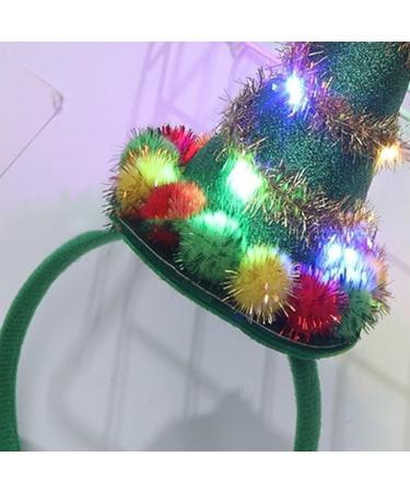TQUXNGA LED Christmas Tree Shape Headbands Headwear LED Hair Hoop for Christmas Headpiece Fancy Dress Party Supplies Green - Buy Online on GoSupps.com