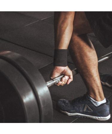 Lvcky Wrist Sweatband - Elastic Cotton Sports Wristbands (2 Pack 6 Inch) for Ultimate Comfort & Performance - Ideal for Exercise & Workouts - Buy Online on GoSupps.com